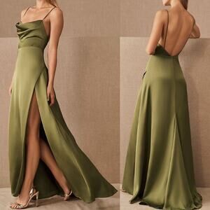 Fame and Partners BHLDN Cowl Neck Gown in Size 2 NWT
